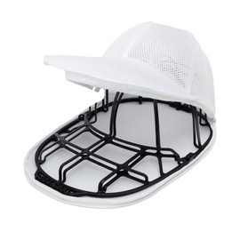goteeki Cap Washer, Hat, Washer, Anti-deformation, Lined, Cap, Washing Net, Baseball Cap Washer, Machine Washable, Bender, Includes Bender, White