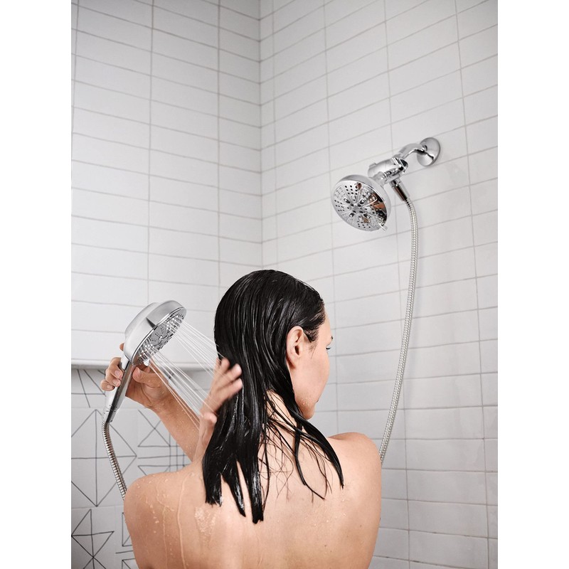Moen Hydro Energetix High Pressure Dual Shower Head with Handheld