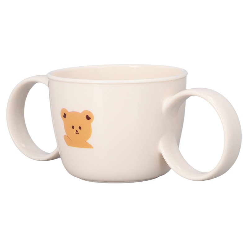 Baby Learning Drinking Cup 200mL Cartoon Animal Print Silicone Training