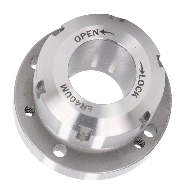 ER40 Collet Chuck, 7 Holes, Carbon Steel, Compact Replacement for