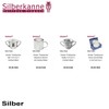 SILBERKANNE Duck Money Box 8 x 8 cm Premium Silver