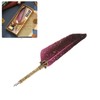 Feather Pen Set with 10 Interchangeable Nib Fire Lacquer Wax