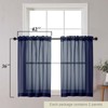 WelvetBLK Cafe Curtains 36 Inch Length Tier 2 Pieces, Modern