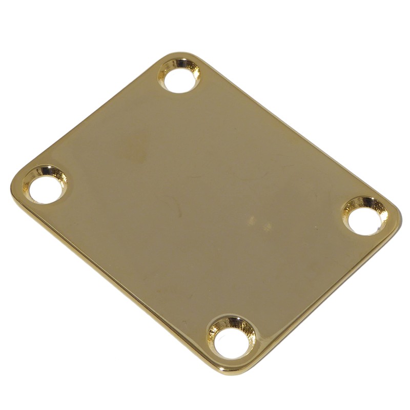 Guitar neck joint plate 51mm x 64mm in gold including