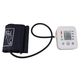 Blood Pressure Monitor Upper Arm LCD Display Large Digits Battery USB Powered Automatic BP Machine DC6V for Home Use