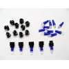 Lumiglow 15 Blue Dome LEDs Lights Bulbs 3/8 Sockets Instrument