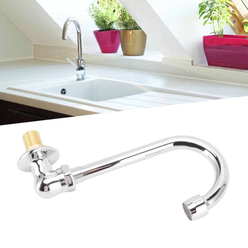 Foot Pedal Faucet Stainless Steel G1/2 Thread Wall Mounted Knee