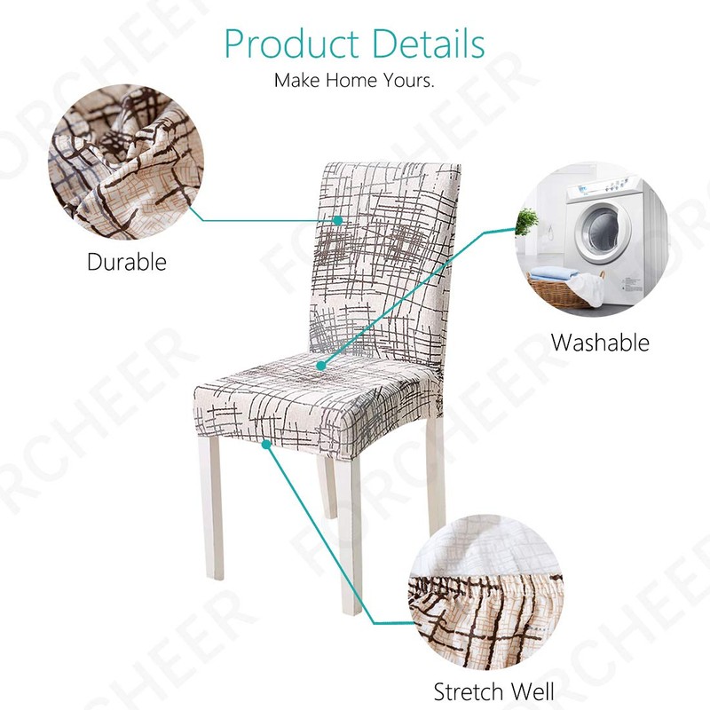 FORCHEER Chair Cover Strech Dining Chair Slipcovers Washable Removable Spandex