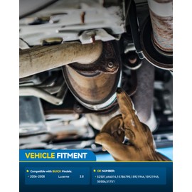 PHILTOP Catalytic Converter Kit Fit For 2006-2008 Lucerne 3.8L OE Replace# 52507, 644014, 5050 Direct-Fit (EPA Compliant)