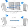 Wireless Doorbell Self-Powered Doorbell Button Kit 38 Chime Up to