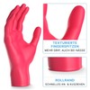 ARNOMED Disposable Gloves, Red, Small, Nitrile Gloves, Powder-Free, Rubber Gloves,