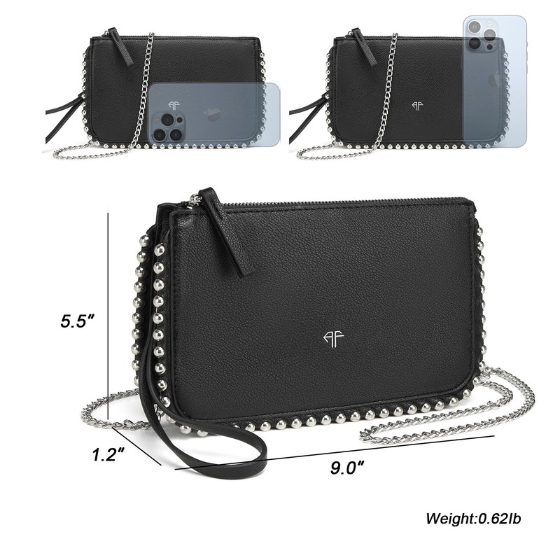 AFKOMST Small Clutch Purses and Wristlet Wallet for Women Formal
