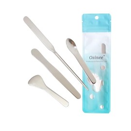 Makeup Spatula, Cosmetic Spatula, Mini Spatula, Foundation Spatula, Wax Spatula, Lotion Spatula, Skincare Spatula, Facial Spatula, Beauty Tools Accessories, Esthetician Supplies（4pcs）-Osinee