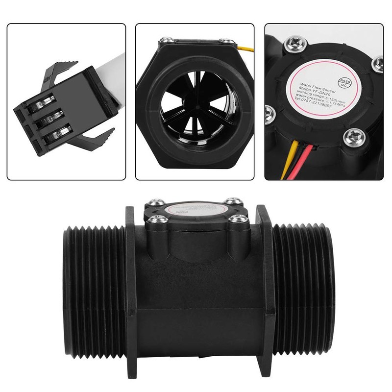 Turbine Flow Meter, DN40 G1.5 Inch Electronic Flow Meter Water