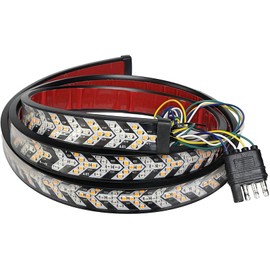 SOCAL-LED LIGHTING 60 Inch Arrow LED Tailgate Light Bar Strip for Truck Flexible Switchback Red Amber Yellow Sequential Turn Signal Light, Strobe (Flashing) Brake Lights, Running Tail Light Kit