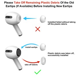 YUWAKAYI Ersatz-Ohrst?psel fr Airpods Pro und AirPods Pro 2 mit Loch zur Ger?uschreduzierung, 4 Paar Silikon-Ohrst?psel fr Airpods Pro mit tragbarer Aufbewahrungsbox und passend fr die Ladehlle (XS/S/M/L)