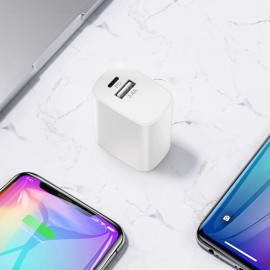 Esoulk 18W PD & USB-A Wall Adapater In White