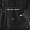 Voarge Hoodie Blanket with Sleeves, Blanket Jumper, Cuddly Blanket with