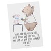 Mr. & Mrs. Panda Postcard "Bester Tierarzt - Gift, Appreciation,