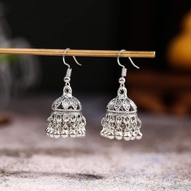 Tassel Earring Boho Antique Drop Hanging Beads Dangle Bohemian Vintage Earrings for Women Jewelry (Style 2, One size)