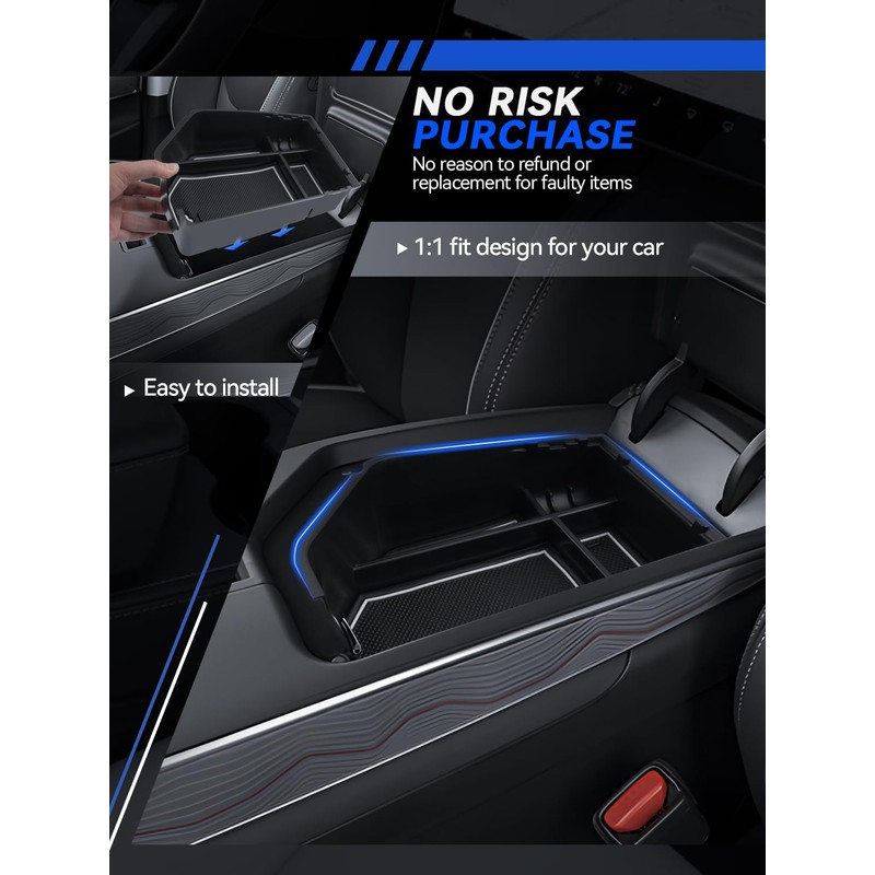 LANTU for Genesis GV70 Center Console Organizer Genesis GV70 2022-2025