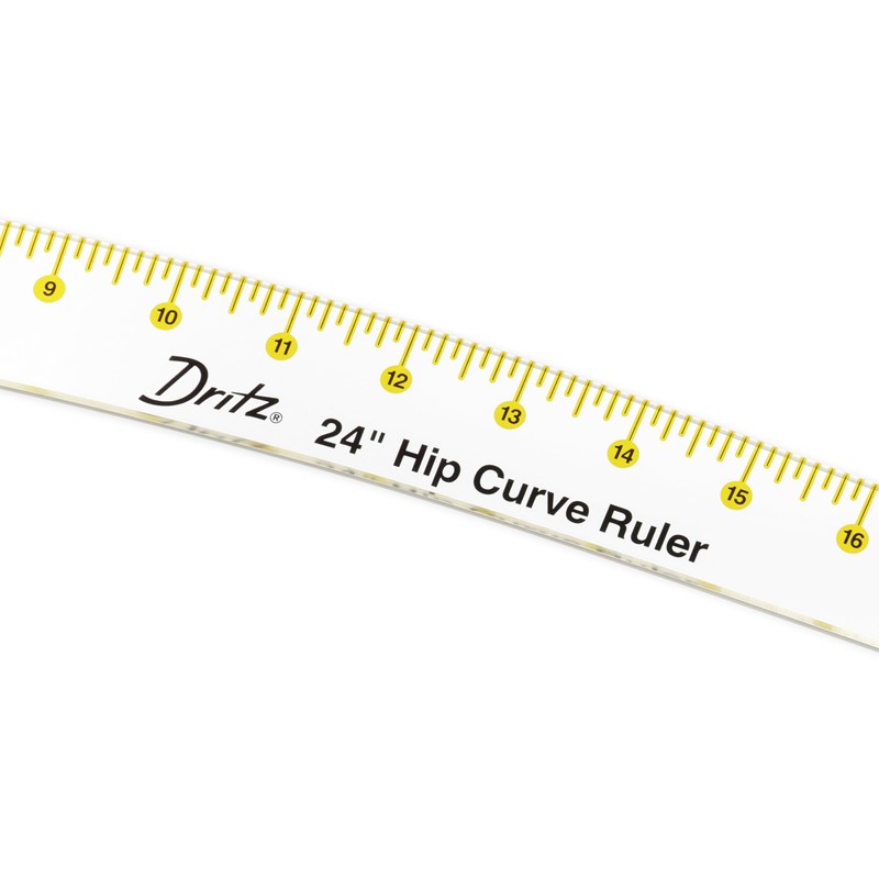 Dritz 24" Hip Curve Ruler with How-to Illustrations