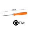 TR6 T6H Torx T6 Screwdriver Security Hole in Tip, Compatible