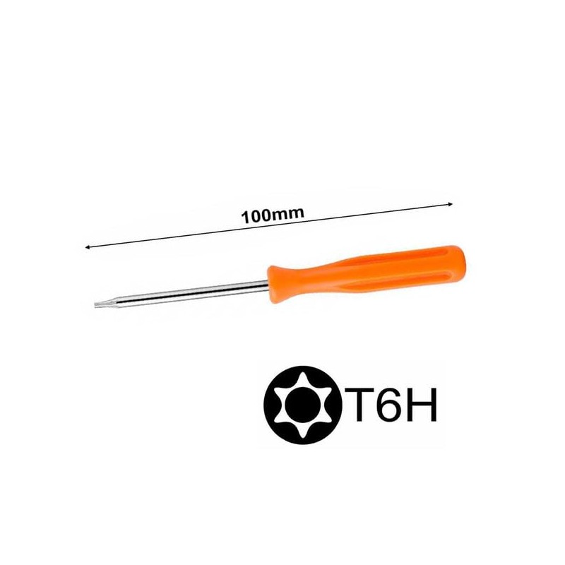 TR6 T6H Torx T6 Screwdriver Security Hole in Tip, Compatible