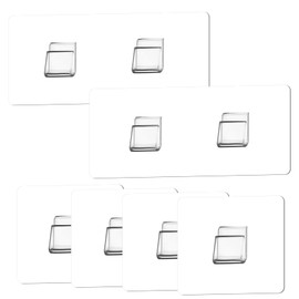 6 Pack Shower Caddy Adhesive Hooks Replacement Adhesive Hooks Sticker No Drilling Strong Sticker Wall Hooks for Bathroom/Kitchen / Office Corner Shelf basket Soap Dish,2 Double Hook and 4 Single Hook