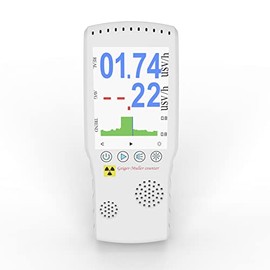 Geiger Counter Nuclear Radiation Detector, Handheld Nuclear Radiation Detector Alarm Device Portable Digital Meter High Sensitivity