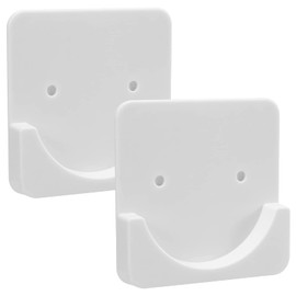 Tension Rod, Reinforcement, Strong Support Plate, Large, Anti-Falling Rod, Indoor Drying, Indoor/Outdoor, Reinforcement, Tension Rod Support, Double Sided Tape and Screw, Bathroom Dryer, Closet, Mount, Load Capacity 110.2 lbs (50 kg), White 2 Piece Set