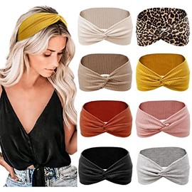 Tobeffect Diademas para mujeres antideslizantes para cabello corto. Bandas elásticas para el cabello para yoga, entrenamiento, correr, deporte para mu