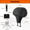 Motorcycle Rider Backrest with Detachable Plug In Backrest Mounting Kit