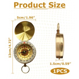 Compass Outdoor Compass, Compass, Children, Compass, Portable Compass, Pocket Compass, Hiking Compass, Portable with Luminous Numbers, for Outdoor Activities such as Camping Hiking Also