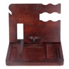 Desktop Storage Bracket Multifunctional Wooden Mobile Phone Base Watch Glasses
