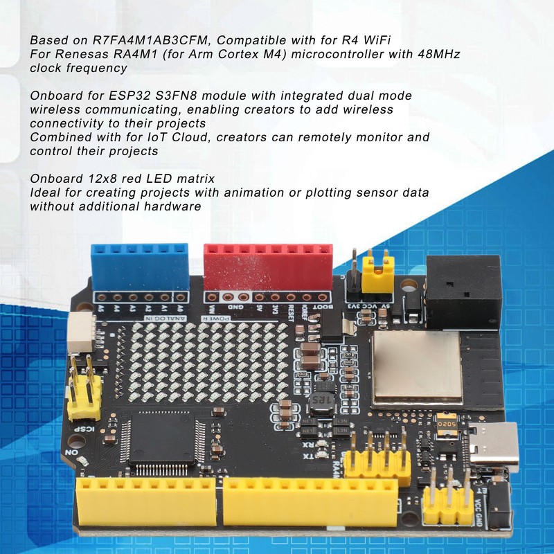 R7FA4 PLUS B Development Board with for ESP32 S3FN8 2.4GHz