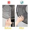 Asekonc 2 Pack Round Electric Fan Guard Dust Cover，Damp-Proof Cover