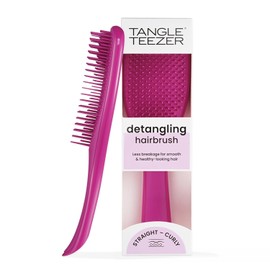Tangle Teezer Ultimate Detangler Hair Brush - Electric Raspberry, for Wet & Dry Hair, Reduces Breakage and Eliminates Knots, Suitable for All Hair Types