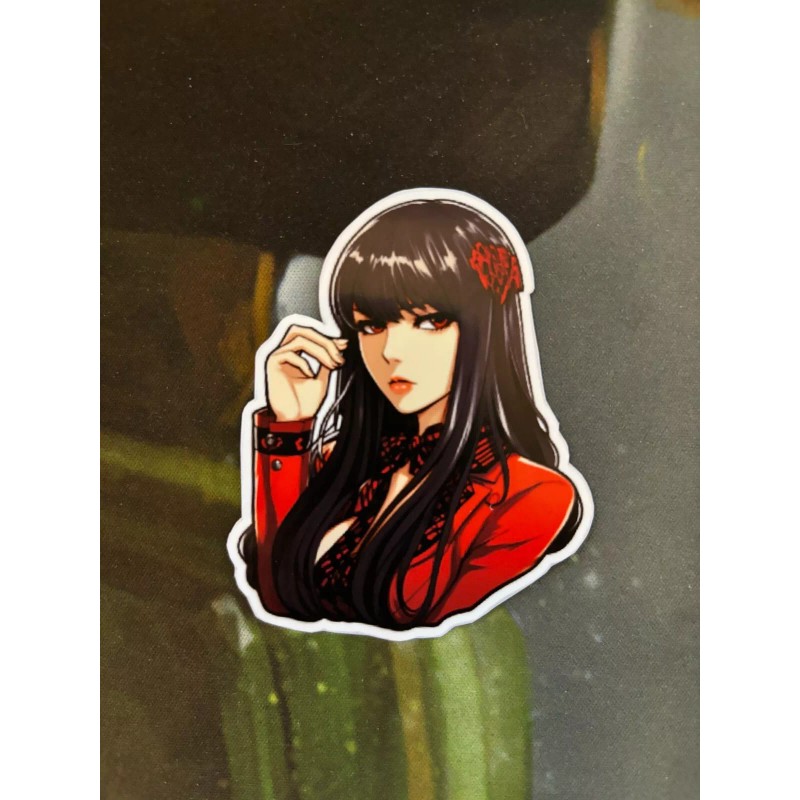 Vinyl sticker kakegurui art laptop decal 4" x 3.5"
