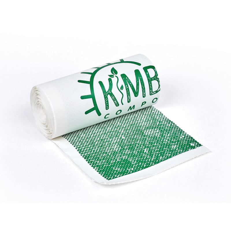 KC’s 3-Gallon Compostable Trash Bags with Drawstring – 100 Count