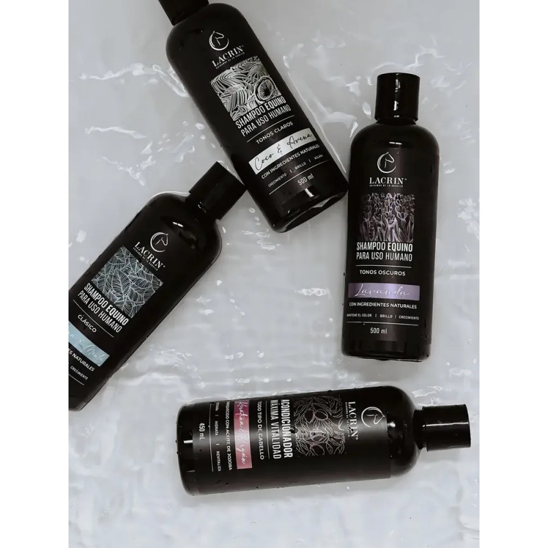 Shampoo de Cola de Caballo Lacrin Menta Clásico Equino Limpieza