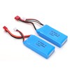 7.4V 1500mAh Lithium Batteries 15C T Plug Model Battery for