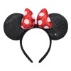 Jeffan Mouse Ears Headbands, Sequin Mouse Ears for Women, Shiny