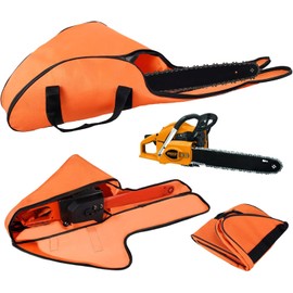 Orange Chainsaw Bag Carrying Case Portable Protection Waterproof Holder Fit for Stihl Husqvarna 12" /14" /16" Chainsaw etc. Storage Bag