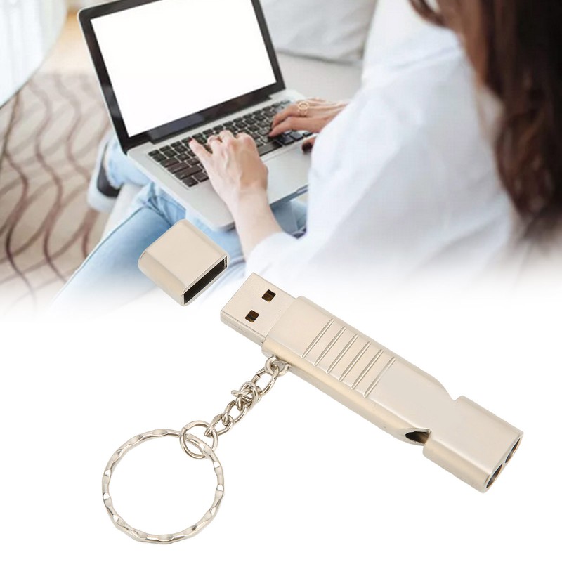 Whistle USB Flash Drives Aluminum Alloy Outdoor Waterproof USB Flash