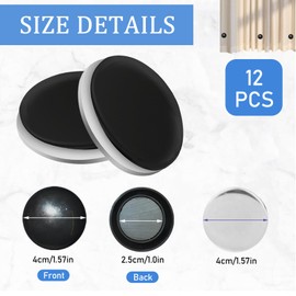 Pack of 12 Shower Curtain Weights Shower Curtain Magnetic Shower Curtain Weights Strong Shower Curtain Magnetic Round Magnetic Curtain Weights Shower, Suitable for Curtains, Tablecloth Accessories