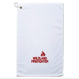 Style In Print Golf Towel Wildland Firefighter C Cotton Bag Accessories White