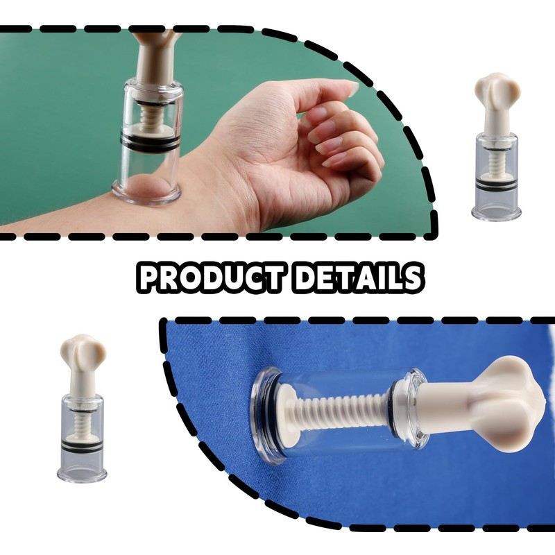 Bojueshaw 2pcs Vacuum Twist Suction Cupping Set,Hand-Twist Suction Cup for