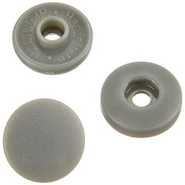 Nippon Chuko Easy Snap Buttons Gray φ0.5 inches (13 mm) 12 Pairs F12-315 Craft Supplies Button Hook Snap