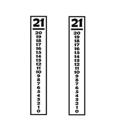 IParts Cornhole Scoreboard Vinyl Decals Set of 2